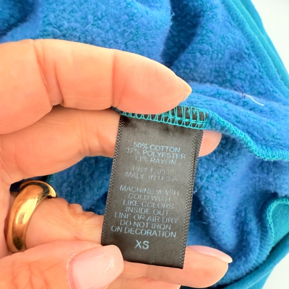 Aviator Nation Teal Blue VENICE CA Pullover Sweatshirt & Jogger Set - Picture 11 of 12